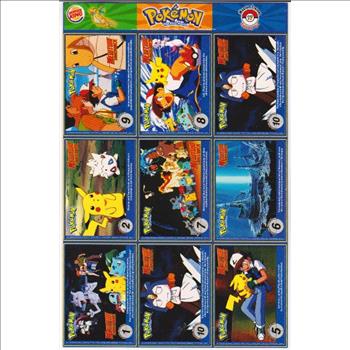 1999 Pokemon Master Trainer Collector Set Uncut 9 Card Uncut #17 Sheet