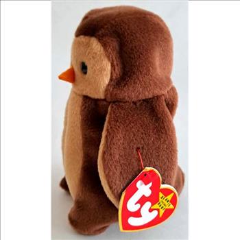 1995 Ty Beanie Baby Hoot The Owl - With Original Tags