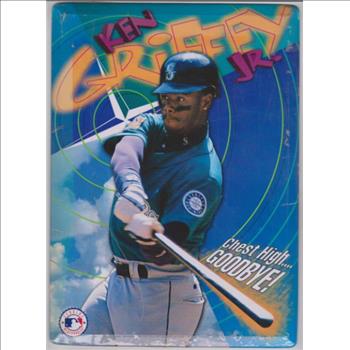 1990's Ken Griffey, Jr. Chest High Goodbye! 8x11 Metal Stand Up Card/Sign - Sealed