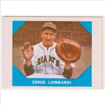 1960 Fleer Ernie Lombardi #17 Card - HOF'er