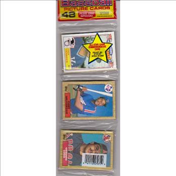 1987 Topps Baseball 49 Card Rack Pack w/ Dick Howser On Front