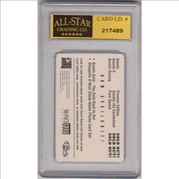 Graded 10 - Shaquille O'Neal 1995 Classic $33 Sample Phone Card