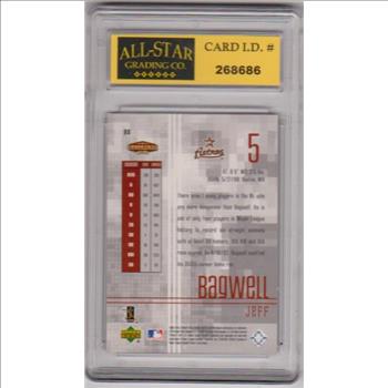 Graded 10 - Jeff Bagwell 2002 Upper Deck Ballpark Idols #93 Card