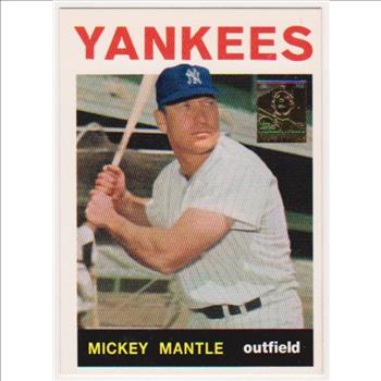 Mickey Mantle 1964 Topps #50 Commemorative Card - 1996 Topps #14 of 19 Insert Card