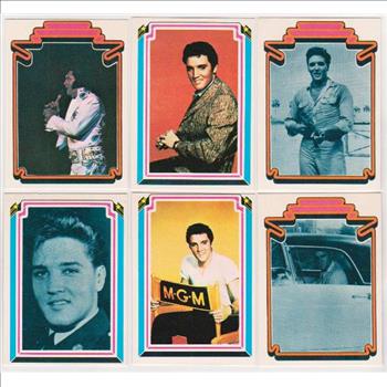 6 Different 1978 Elvis Presley Trading Cards