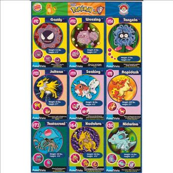 1999 Pokemon Master Trainer Collector Set Uncut 9 Card Uncut #11 Sheet