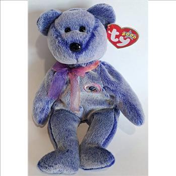  2000 Ty Beanie Baby PERIWINKLE THE BEAR - With Original Tags