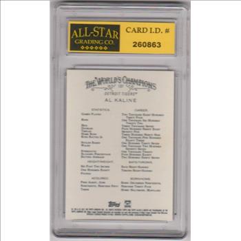 Graded 10 - Al Kaline 2021 Topps Allen & Ginter #137 Card