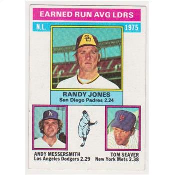 1976 Topps Tom Seaver/Randy Jones/Andy Messersmith #201 Baseball Card
