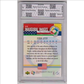 Graded Sigma Mint+ 9.5 - Derek Jeter 2006 Upper Deck Inaugural Images #II-13 Card