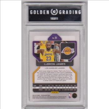 Graded GG Mint 9 - Lebron James 2021-22 Panini Prizm #91 Card