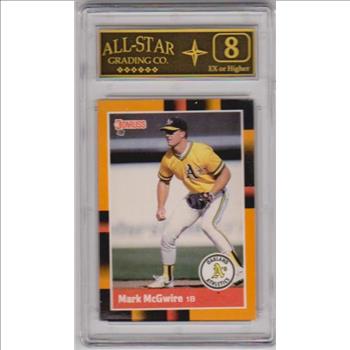 Graded 8 - Mark McGwire 1988 Donruss Baseball's Best #169 Card