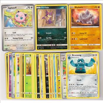 25 Different Pokemon Trading Cards w/ Jigglypuff + More
