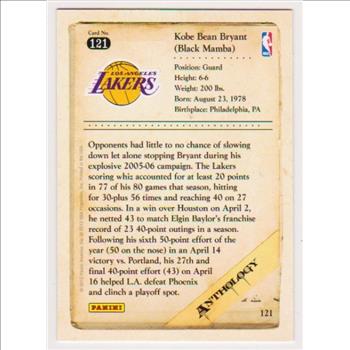 Kobe Bryant 2012 Panini Anthology #121 Card