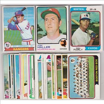 25 Different 1970's Topps Baseball Cards W/ Bert Campaneris + More (1973-1979)