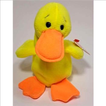 1993 Ty Beanie Baby QUACKERS THE DUCK - With Original Tags