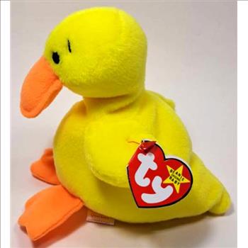 1993 Ty Beanie Baby QUACKERS THE DUCK - With Original Tags