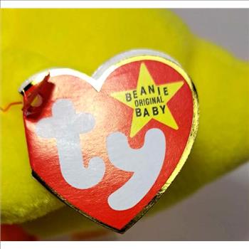 1993 Ty Beanie Baby QUACKERS THE DUCK - With Original Tags