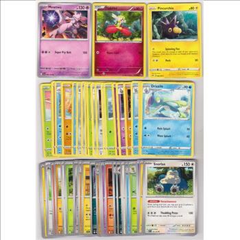 50 Different Pokemon Trading Cards w/ Mewtwo + More