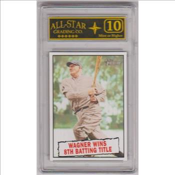 Graded 10 - Honus Wagner 2010 Topps Heritage #410 Card