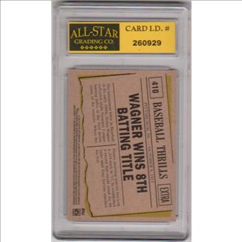 Graded 10 - Honus Wagner 2010 Topps Heritage #410 Card