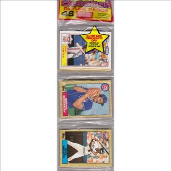 1987 Topps Baseball 49 Card Rack Pack w/ Gary Carter On Front