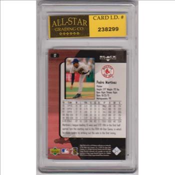 Graded 10 - Pedro Martinez 2000 Upper Deck Black Diamond #17 Card