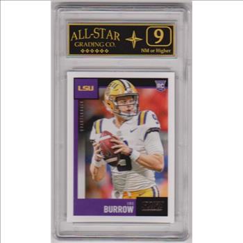 Rookie Graded 9 - Joe Burrow 2020 Score #360 Card