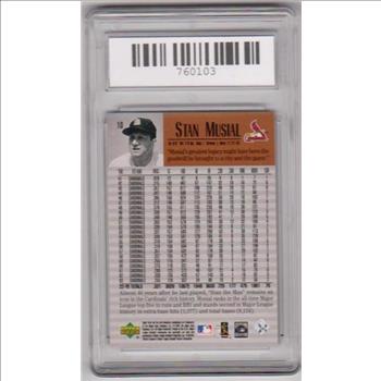 Graded Mint 9 - Stan Musial 1999 Upper Deck Century Legends #10 Card