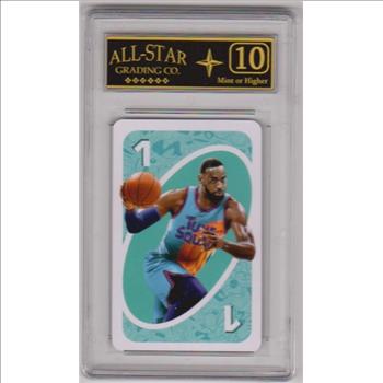 Graded 10 - Lebron James 2020 Uno Space Jam Playing Card