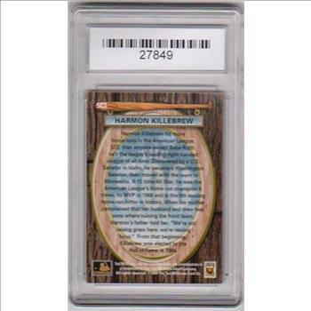 Graded Gem Mint 10 - Harmon Killebrew 1994 Ted Williams RED VERSION 500 Home Run Club #5C3 Card