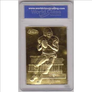 Rookie Graded Gem Mint 10 - Tom Brady 2000 Fleer Ultra Holographic 23 Kt Gold Card