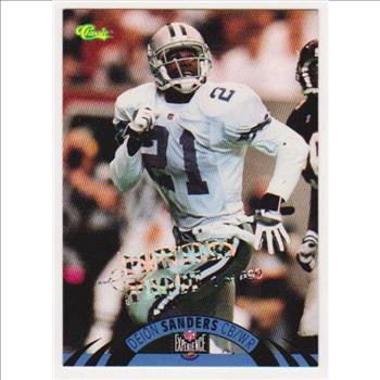 Only 499 Exist - Deion Sanders 1995 Classic NFL Experience Printers Proof #80 Insert Card