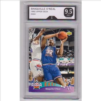 Graded Sigma Mint+ 9.5 - Shaquille O'Neal 1992-93 Upper Deck #424 Card