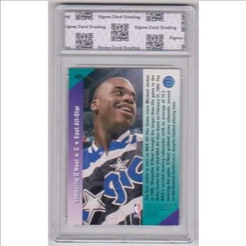 Graded Sigma Mint+ 9.5 - Shaquille O'Neal 1992-93 Upper Deck #424 Card