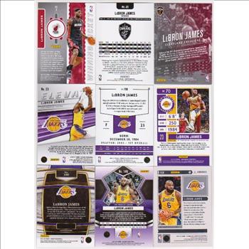 Lebron James Basketball Card Collection - 9 Different