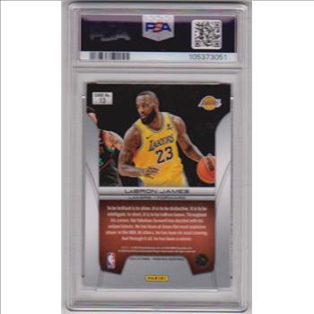 Graded PSA Mint 9 - Lebron James 2023-24 Panini Prizm Deca #13 Card
