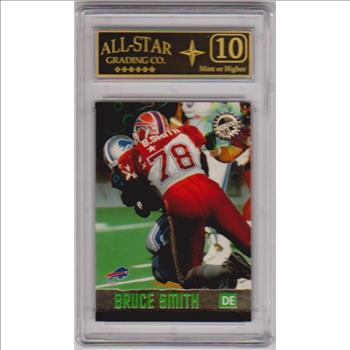 Graded 10 - Bruce Smith 1996 Stadium Club Members Only #1 Card