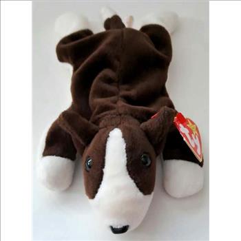 1997 Ty Beanie Baby BRUNO THE BULL TERRIER -With Original Tags