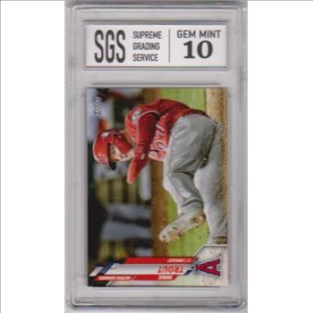 Graded Gem Mint 10 - Mike Trout 2020 Topps Update #U-119 Card