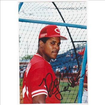 Signed - BARRY LARKIN 4x6 Color Photo - HOF'er Autograph