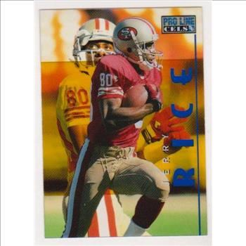 Pro Line Jerry Rice Card 1996 Pro Line Cols Jerry Rice #PC10 Insert Card | Property Room