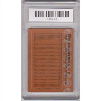 Graded Mint 9 - Nolan Ryan 1988 Topps #250 Card