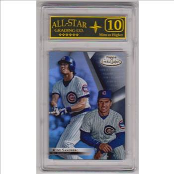 Graded 10 - Ryne Sandberg 2018 Topps Gold Label #30 Card