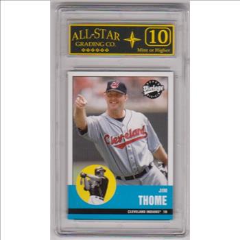 Graded 10 - Jim Thome 2001 Upper Deck Vintage #46 Card