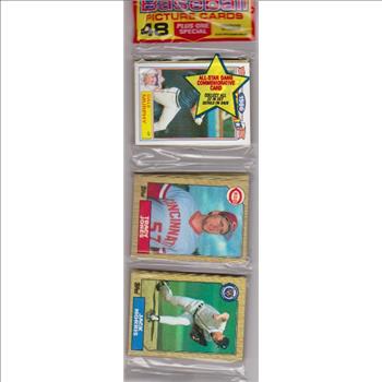 1987 Topps Baseball 49 Card Rack Pack w/ Dale Murphy On Front