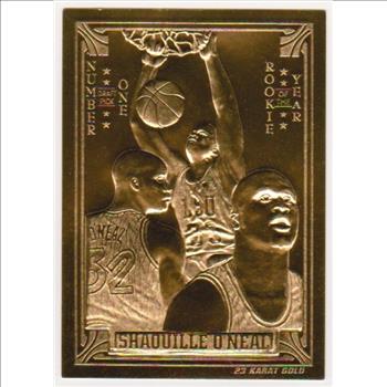 23 kt Gold - Shaquille O'Neal 1994 Classic Gold Card (1/24,900)