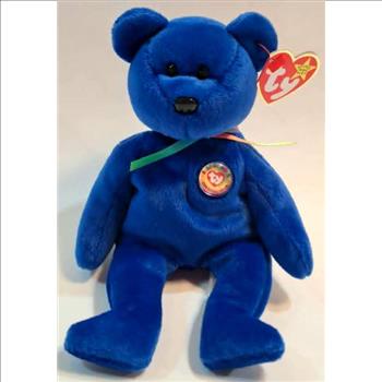 1998 Ty Beanie Baby CLUBBY THE BEAR - With Original Tags