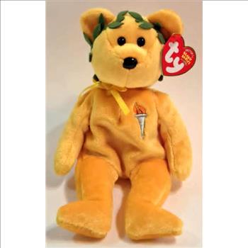 2004 Ty Beanie Baby Victory The Olympic Bear - New With Tags