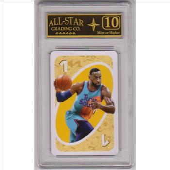 Graded 10 - Lebron James 2020 Uno Space Jam Playing Card